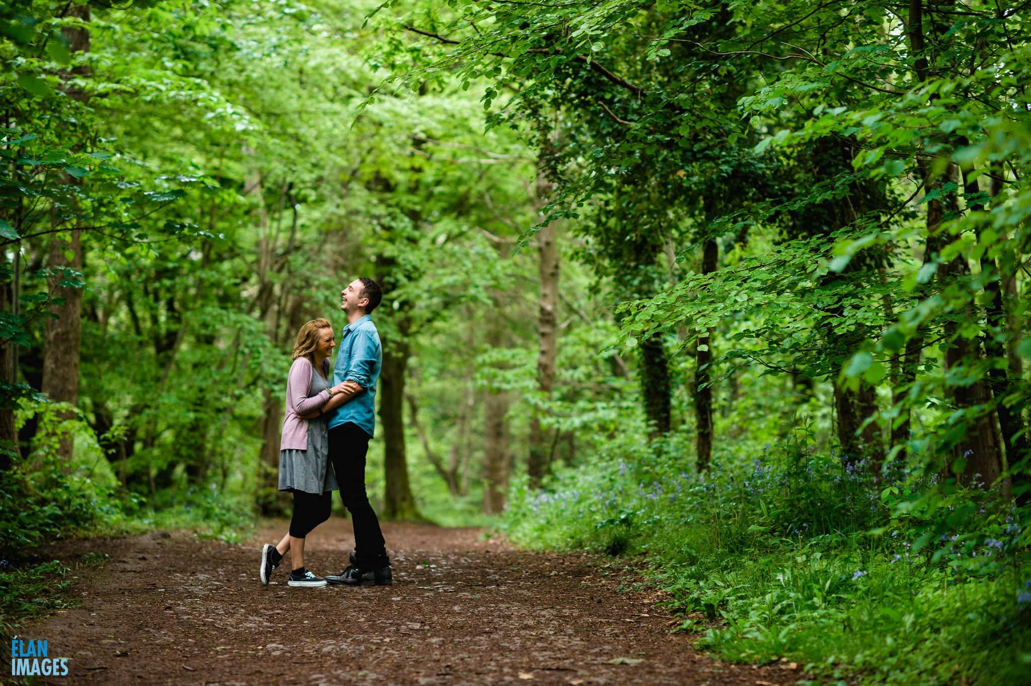 Engagement Photo Shoot in the Bluebell Woods near Bristol 9