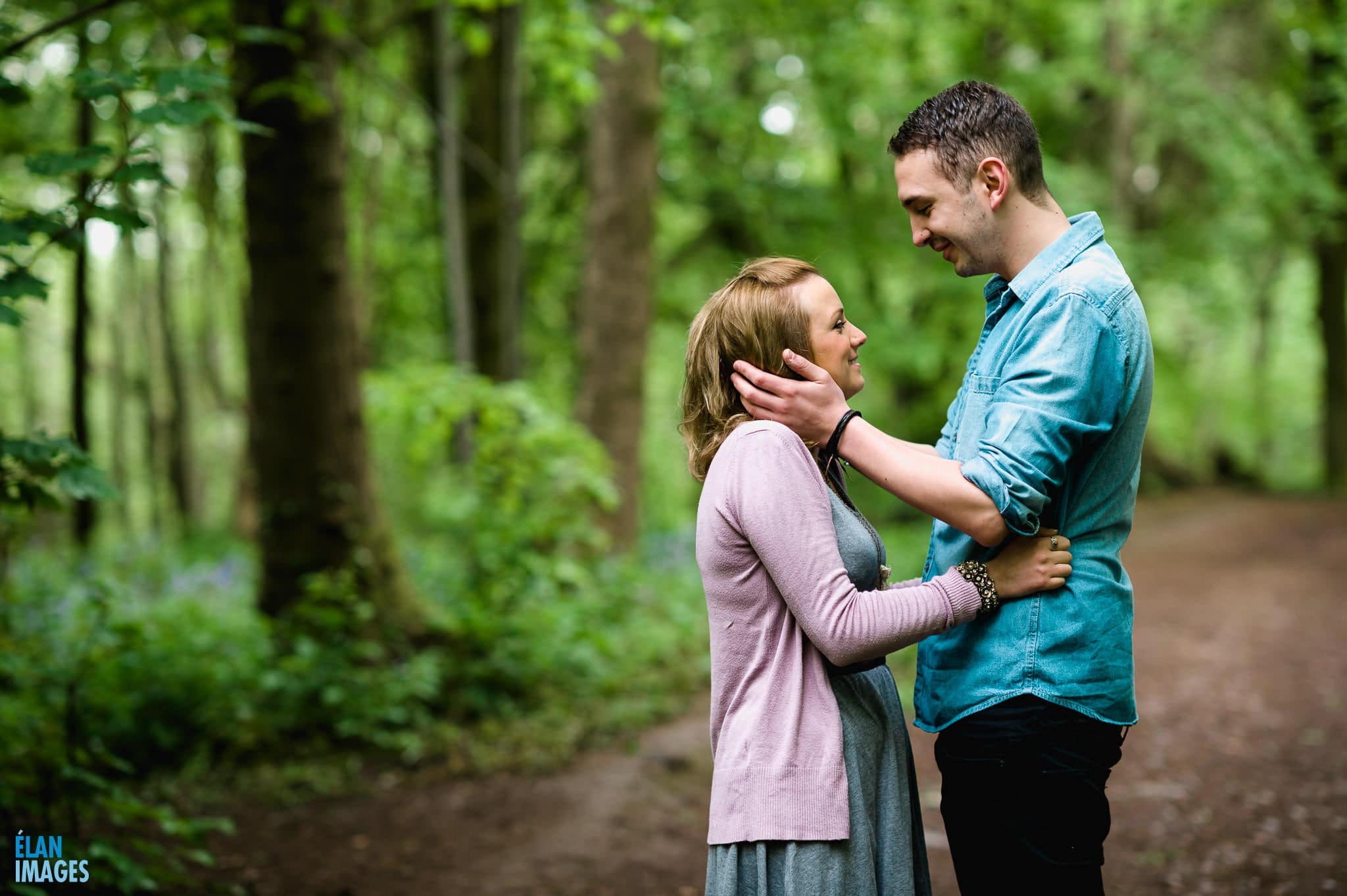 Engagement Photo Shoot in the Bluebell Woods near Bristol 10