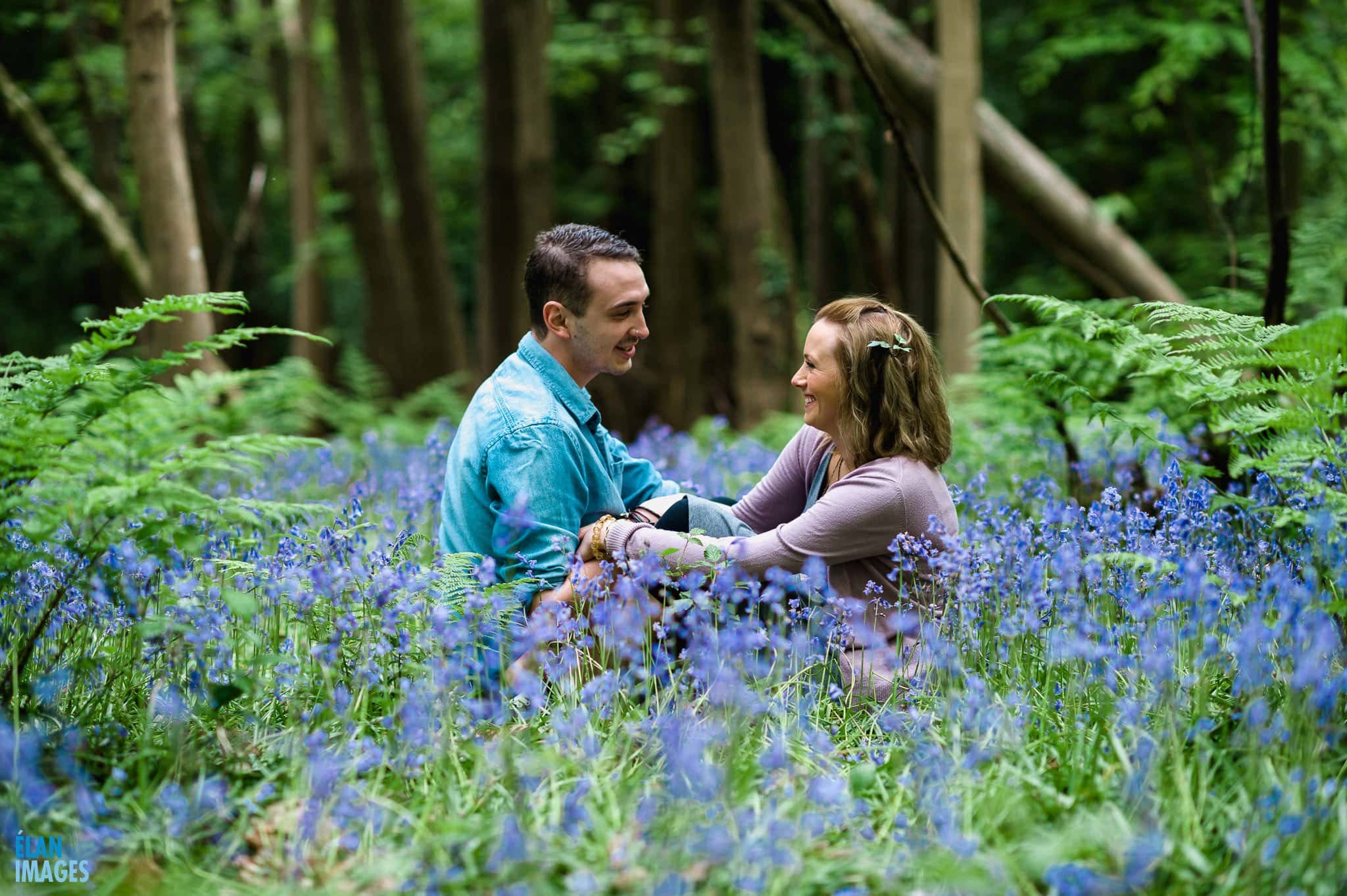 Engagement Photo Shoot in the Bluebell Woods near Bristol 13
