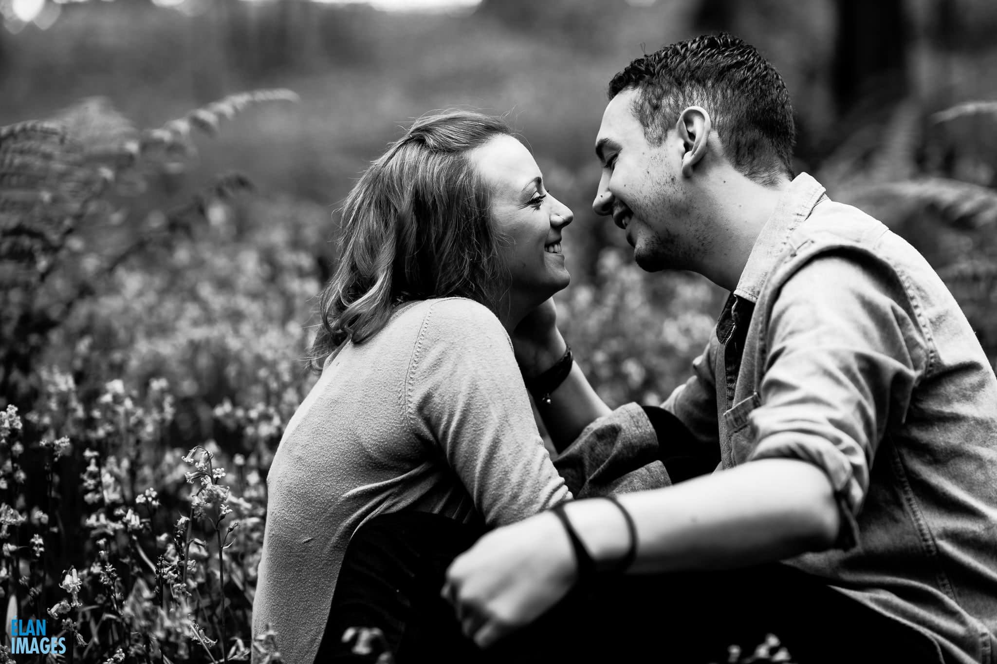 Engagement Photo Shoot in the Bluebell Woods near Bristol 19