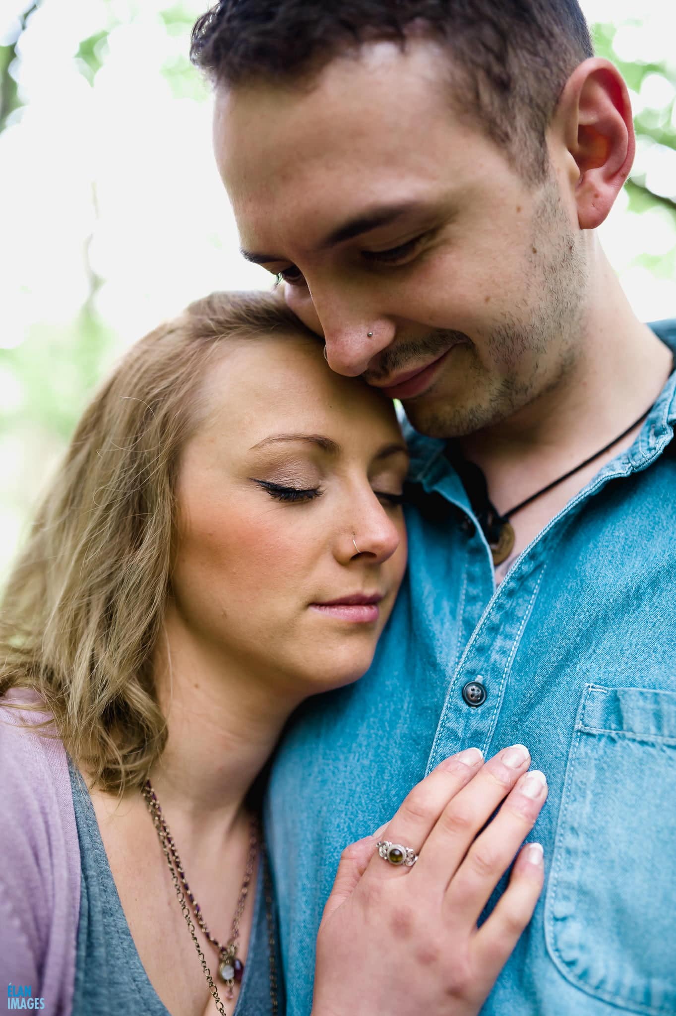 Engagement Photo Shoot in the Bluebell Woods near Bristol 34