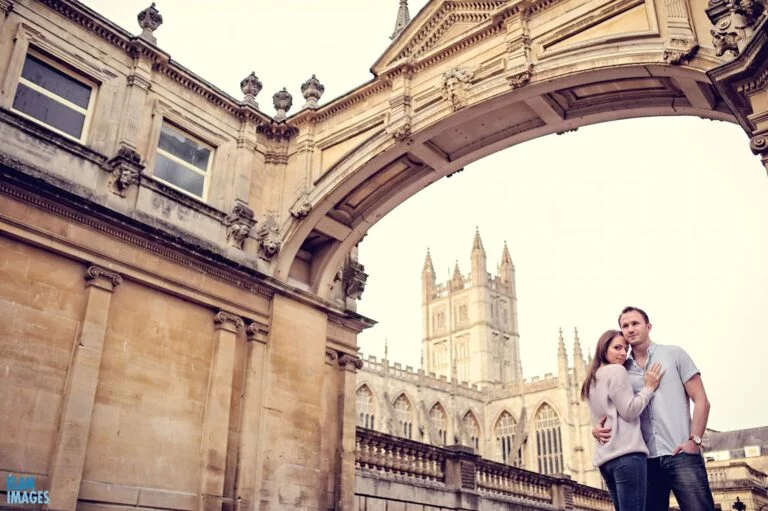 Evening Engagement Photo Shoot in the City of Bath