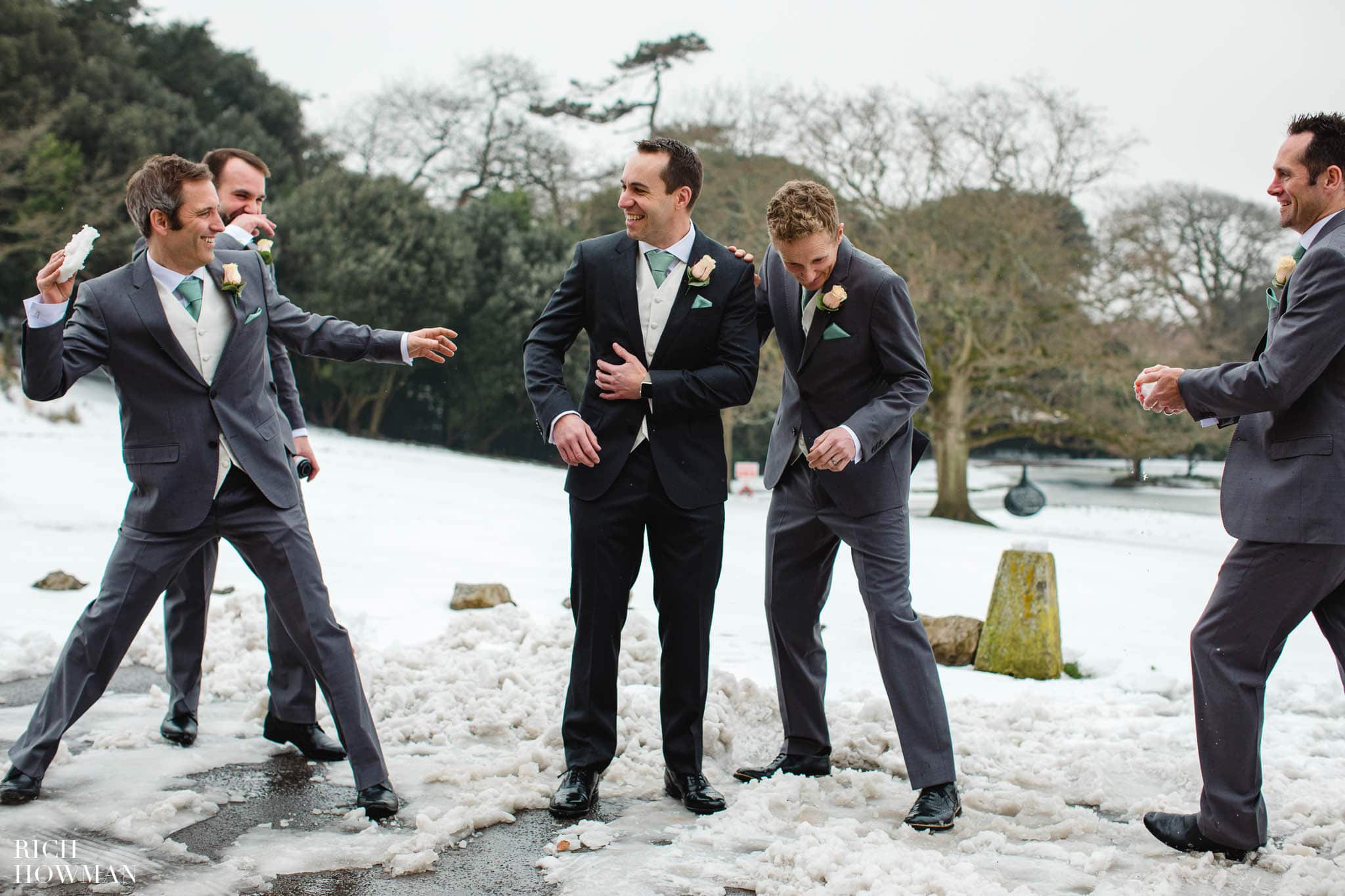 A Snowy Wedding in Somerset at Clevedon Hall 13