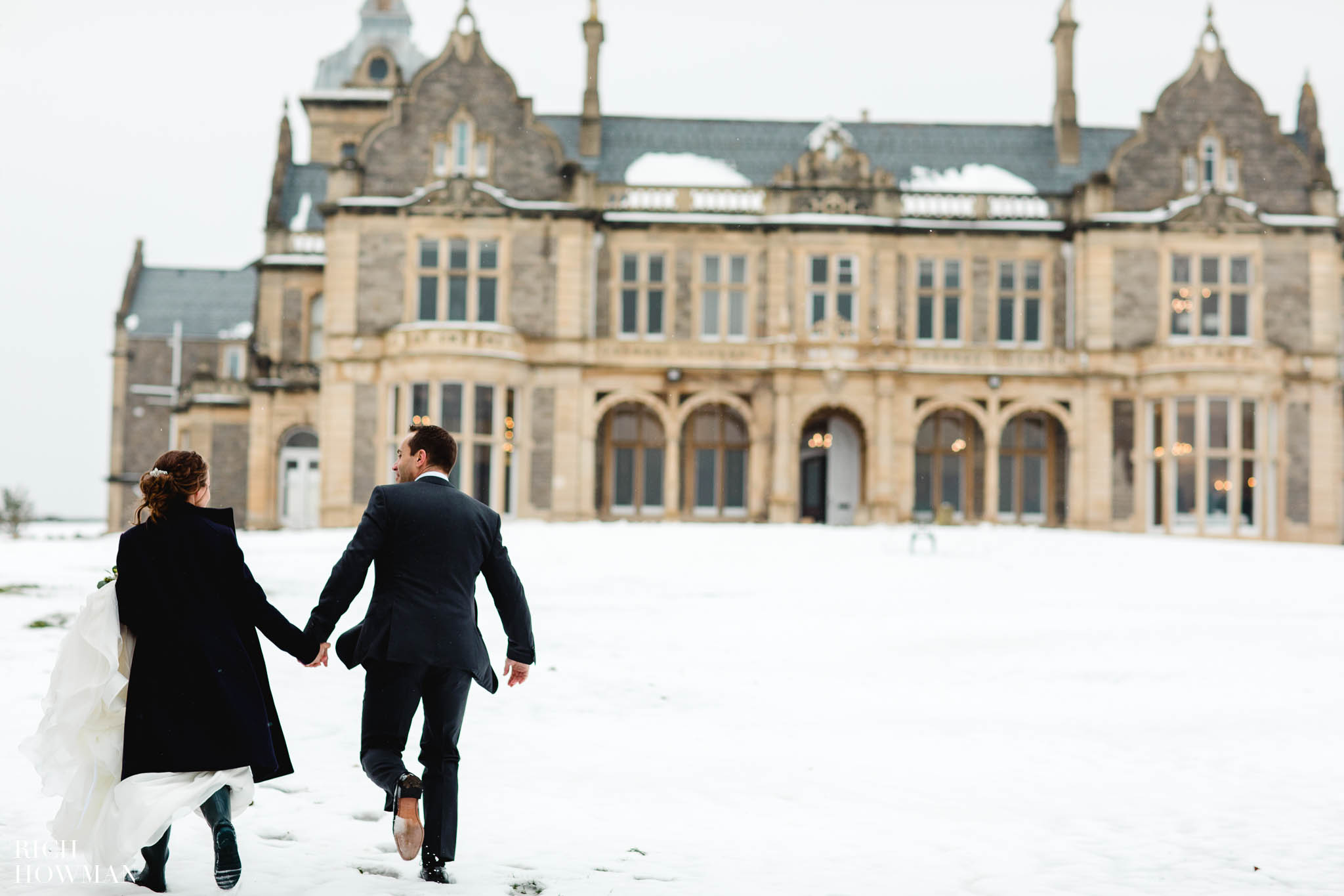 A Snowy Wedding in Somerset at Clevedon Hall 43