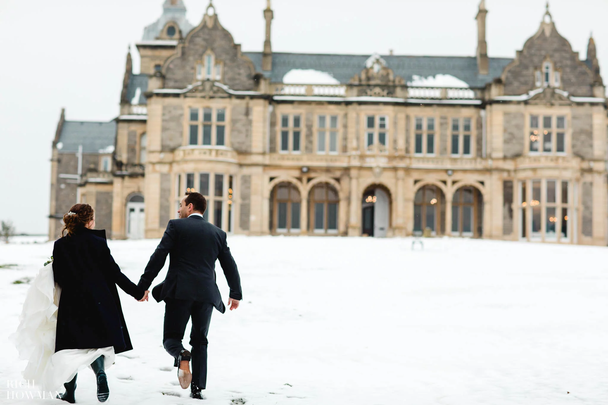 A Snowy Wedding in Somerset at Clevedon Hall 43