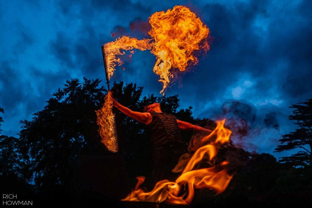 Coombe Lodge Wedding Fire Show