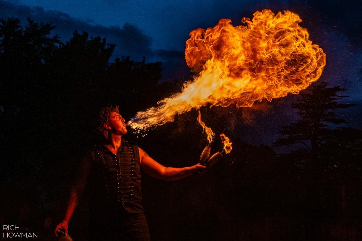 Coombe Lodge Wedding Fire Show